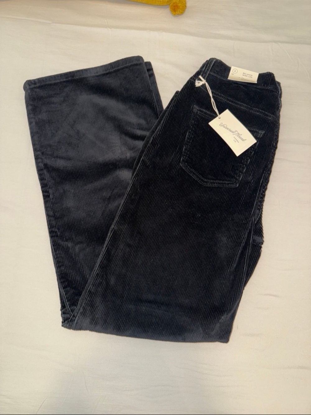 Universal Thread Black Corduroy Wide Leg Jeans